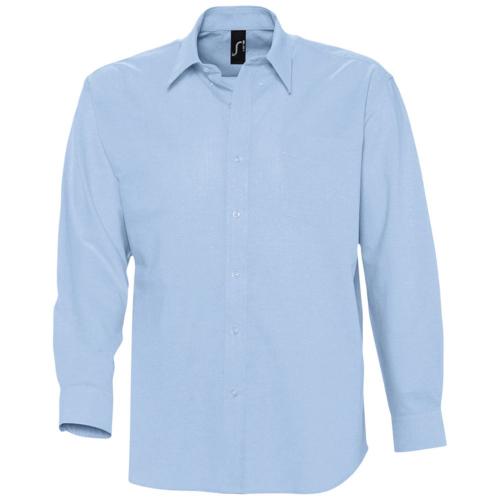 Рубашка мужская с длинным рукавом Boston голубая, размер XL