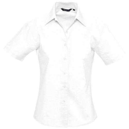 Рубашка женская с коротким рукавом Elite белая, размер M