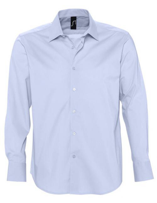 Рубашка мужская с длинным рукавом Brighton голубая, размер 5XL