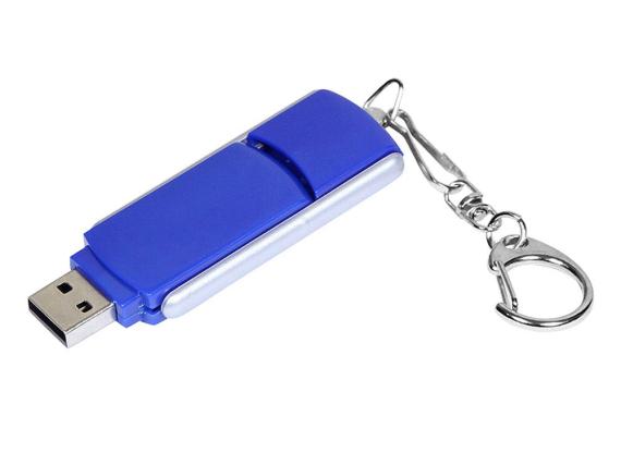 USB 3.0- флешка промо на 32 Гб с прямоугольной формы с выдвижным механизмом