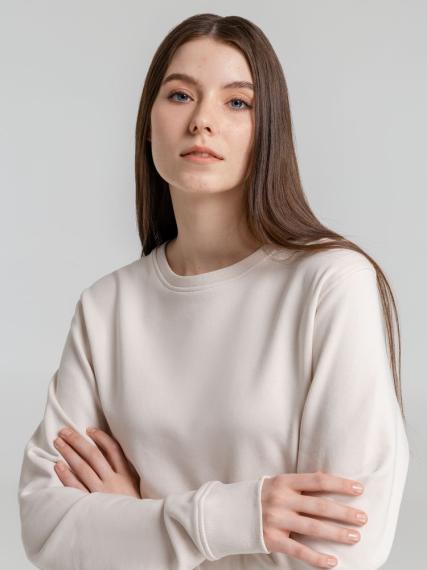 Свитшот унисекс BNC Organic, молочно-белый, размер L