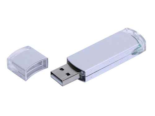 USB 2.0- флешка промо на 64 Гб прямоугольной классической формы