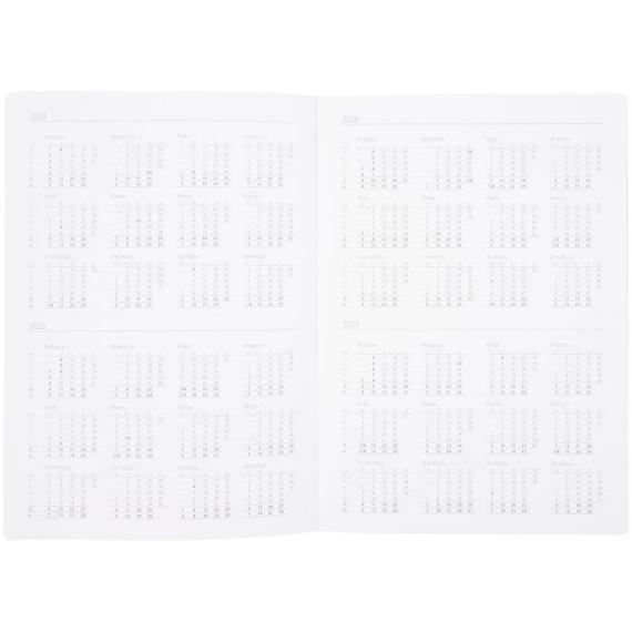 Ежедневник Nebraska Flex, недатированный, бордовый с золотистым