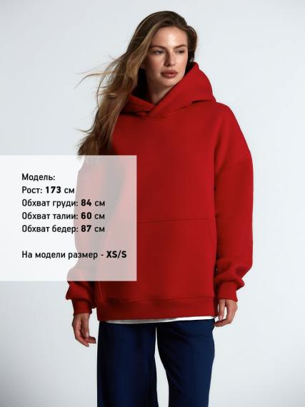 Худи Kulonga Oversize, красное, размер ХS/S