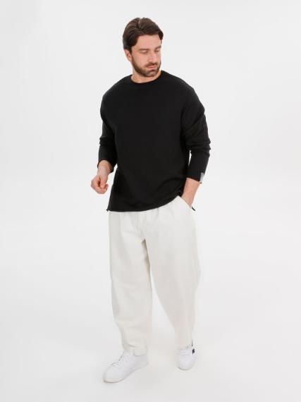 Лонгслив унисекс Siluetti Fuori, черный, размер L/XL