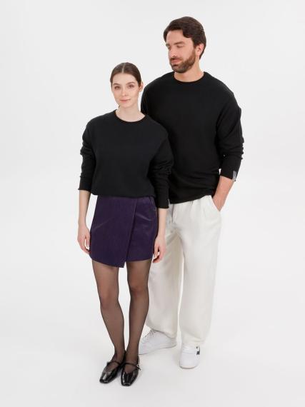 Лонгслив унисекс Siluetti Fuori, черный, размер L/XL