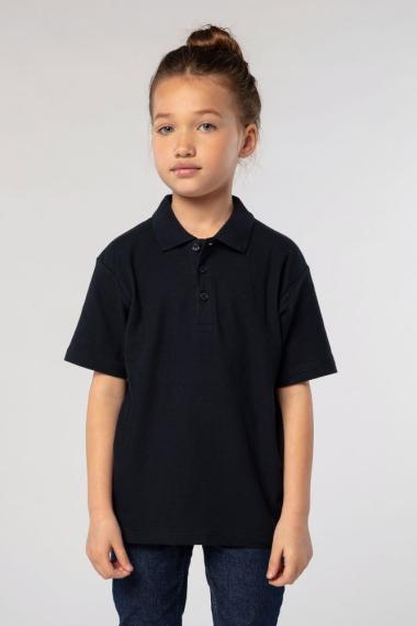 Рубашка поло детская Summer II Kids, ярко-синяя, на рост 106-116 см