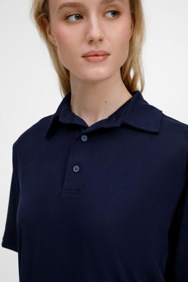 Рубашка поло унисекс Senti, темно-синяя, размер XXL