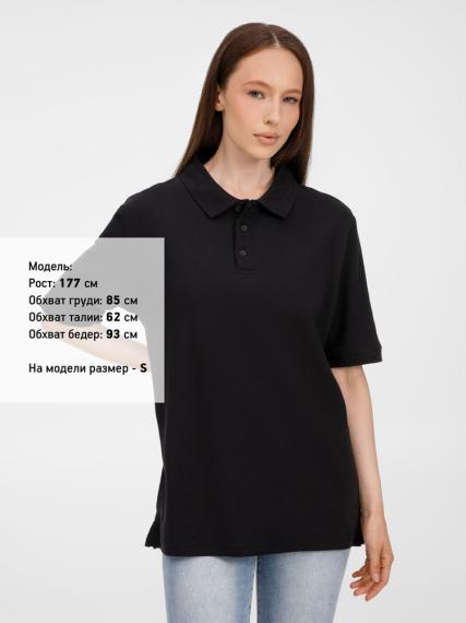 Рубашка поло унисекс Upswing, черная, размер XL