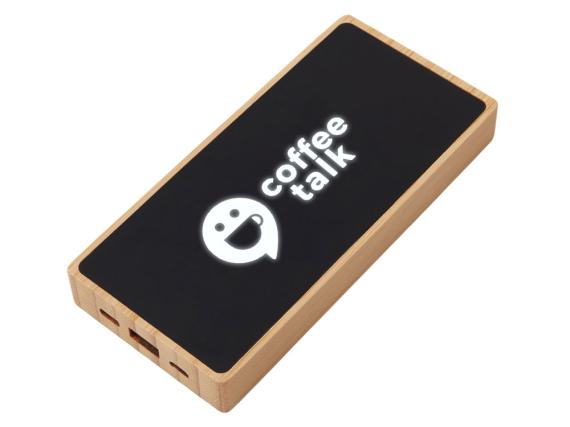 Внешний аккумулятор с подсветкой лого и солнечной панелью «Reedia S1», 10000 mAh