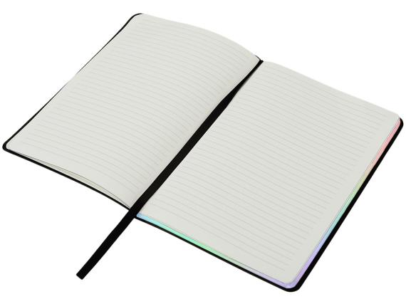 Блокнот А5 в гибкой обложке «Fellini» с голографическим срезом