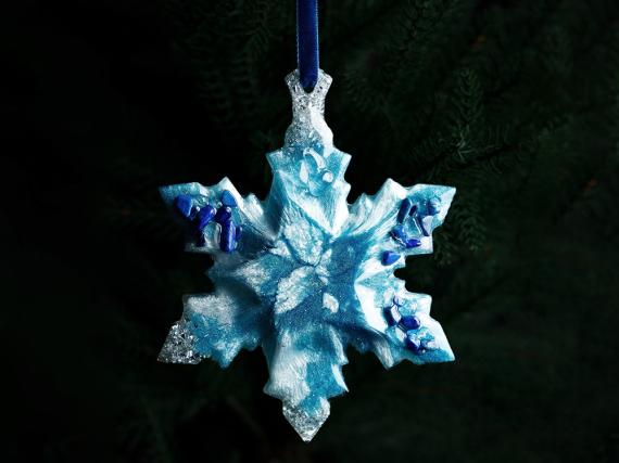 Елочная игрушка Снежинка