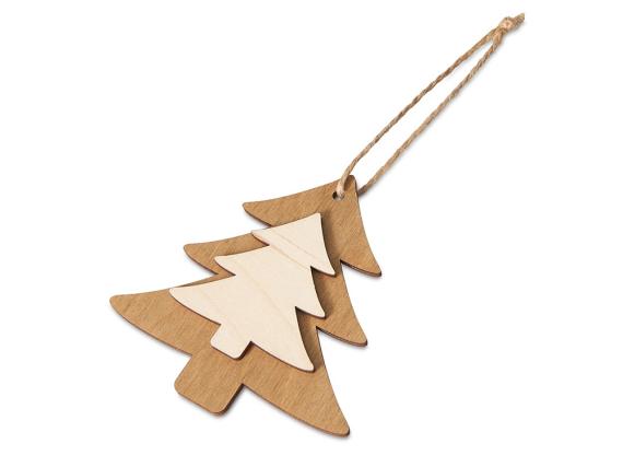 Деревянная подвеска на елку «Firtree»