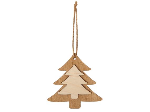 Деревянная подвеска на елку «Firtree»