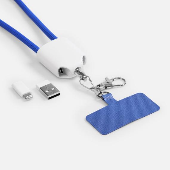 Кабель-ланьярд energyFlex Pro, синий