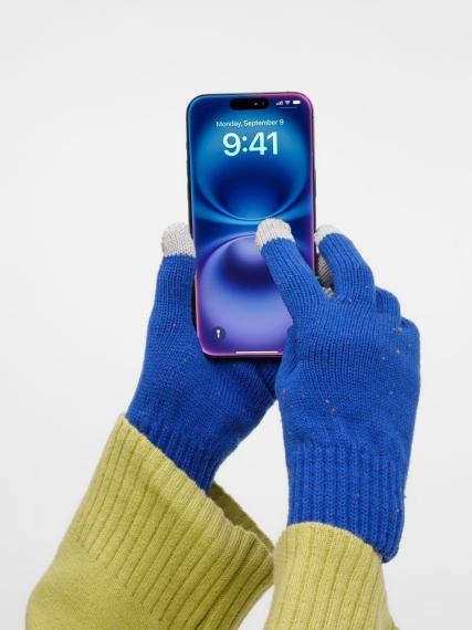 Перчатки сенсорные Spotti Senso, синие, размер L/XL