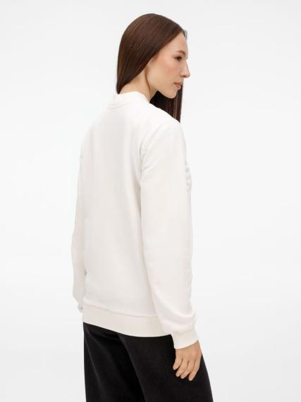 Бомбер унисекс Nuppu, молочно-белый, размер S