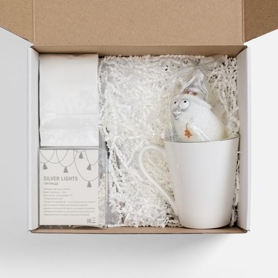 Набор «Планы на счастье», белый с серебристым