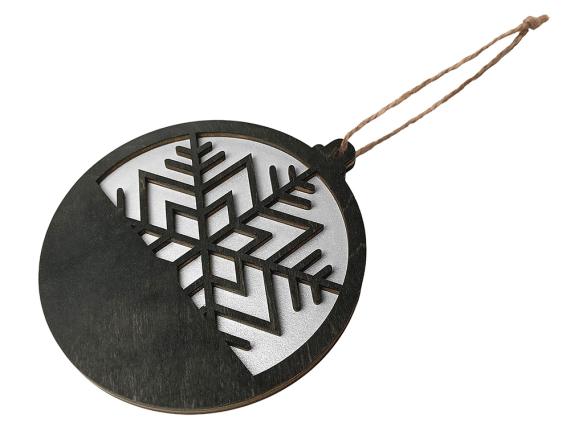 Подвеска деревянная «Noirflake»