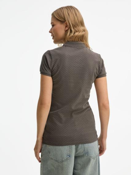 Рубашка поло женская Brandy Women темно-серый с белым, размер XL