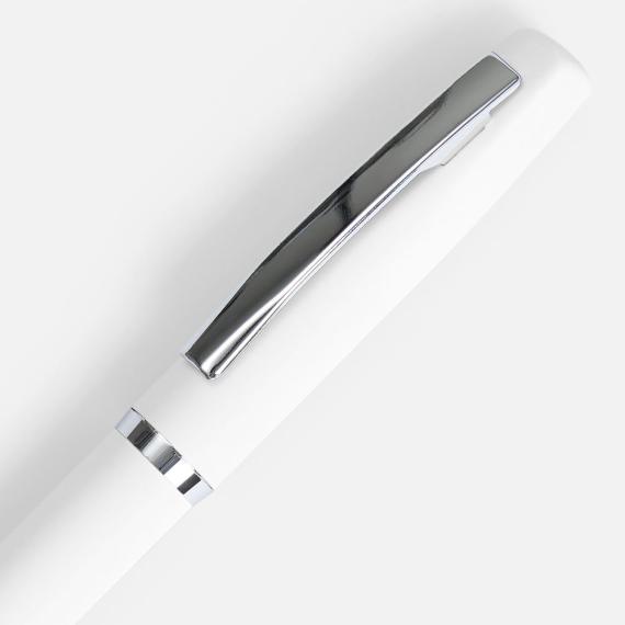 Ручка шариковая Bolt Soft Touch, белая