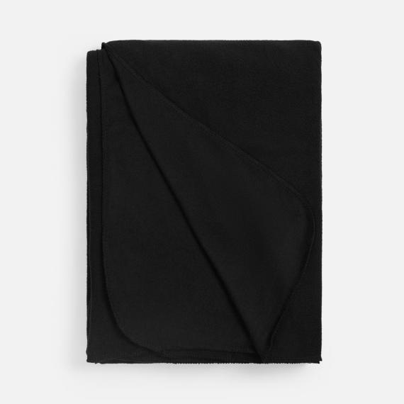 Флисовый плед Warm&Peace XL, черный