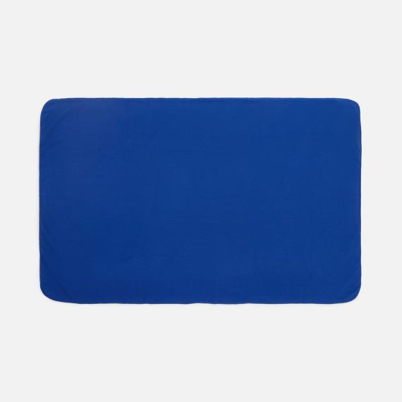 Флисовый плед Warm&Peace, ярко-синий