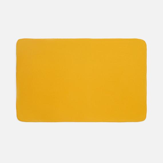 Флисовый плед Warm&Peace, желтый