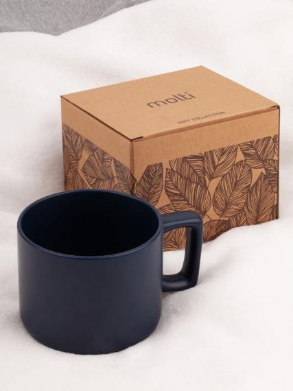 Чашка Jumbo в коробке матовая, темно-синяя