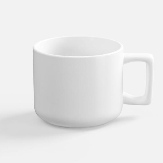 Чашка Jumbo в коробке матовая, белая