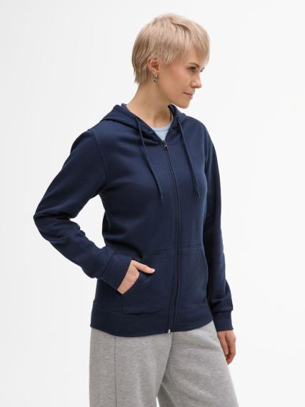 Толстовка унисекс Stone темно-синяя, размер L