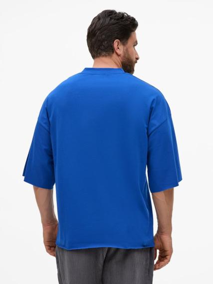 Футболка унисекс T1, синяя, размер M/L