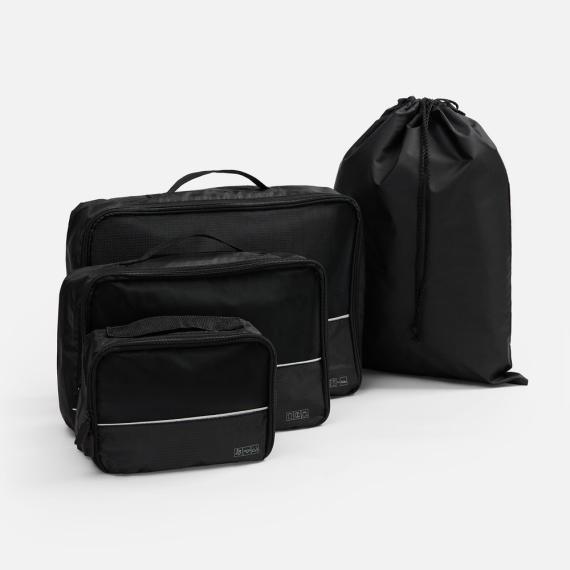 Дорожный набор сумок noJumble 4 в 1, черный