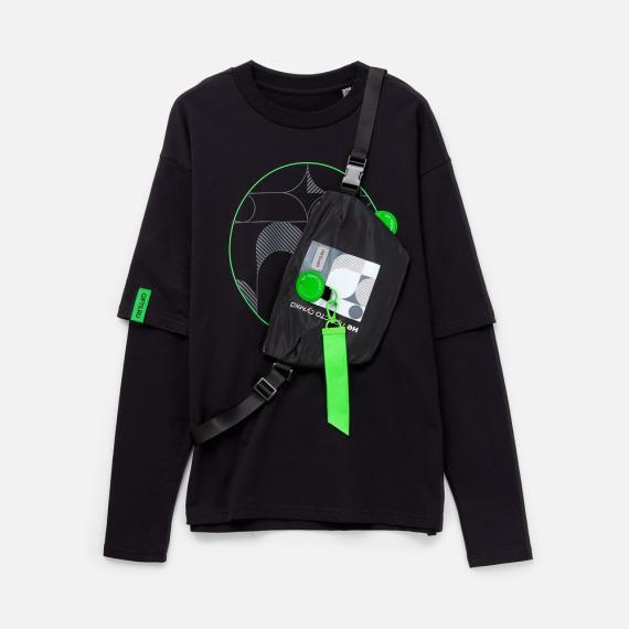 Поясная сумка W1, черная