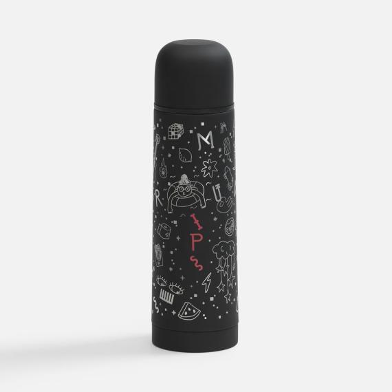 Термос Skydive, ver.2, черный