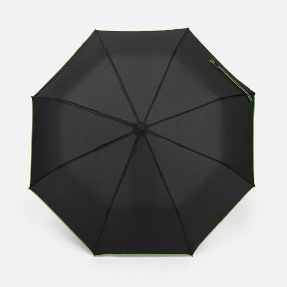 Зонт складной Edgeline, зеленое яблоко