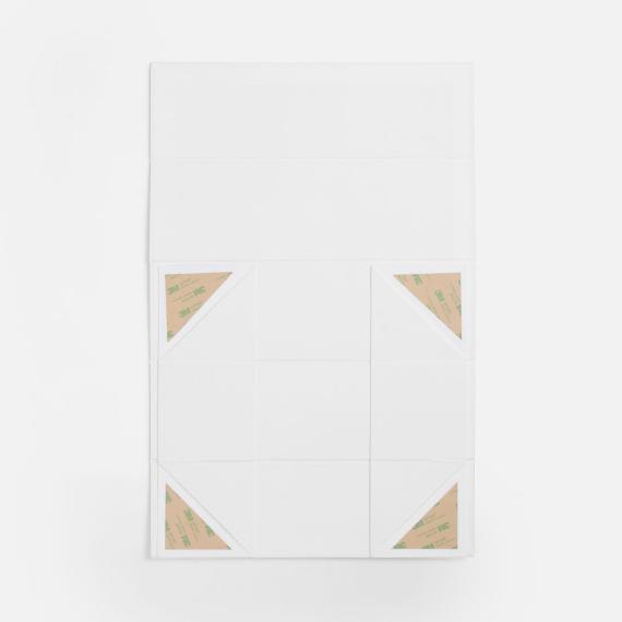 Коробка складная под бутылку Color Jacket Fold, белая