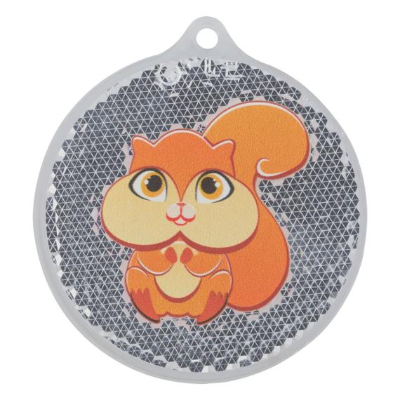 Пешеходный светоотражатель «Круг», оранжевый