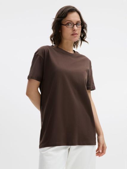 Футболка Regent 150 темно-коричневая (шоколад), размер M