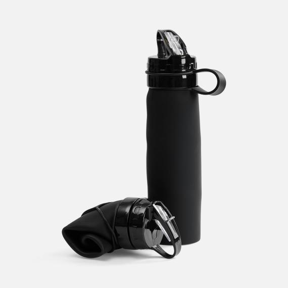 Складная бутылка для воды Langfossen, черная