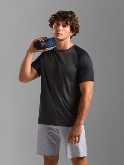 Футболка спортивная унисекс Vortex, черная, размер XS