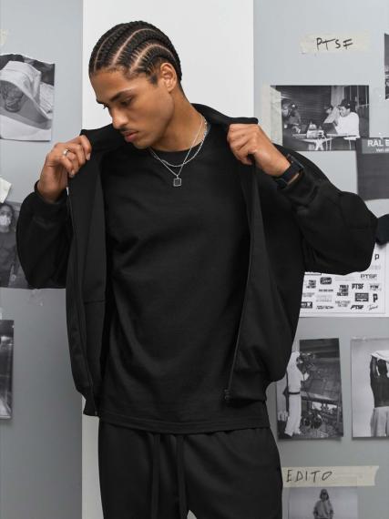 Куртка спортивная Junior, черная, размер S