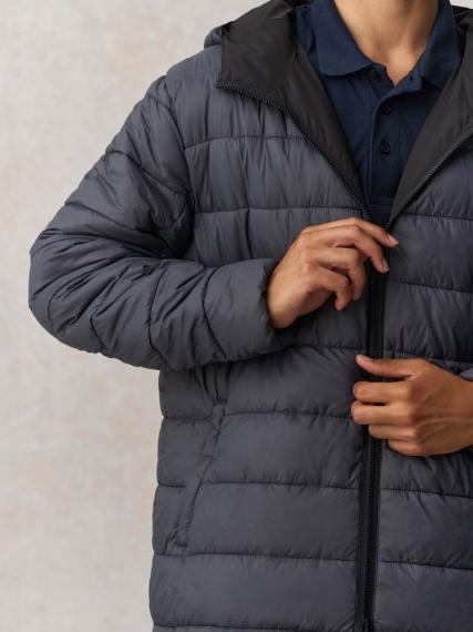 Куртка-парка унисекс Reverse, черная, размер XS