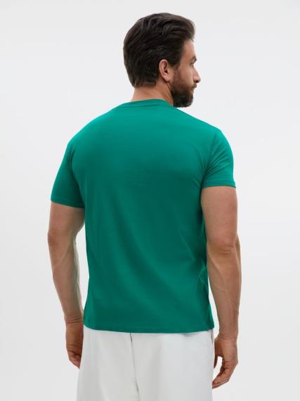 Футболка Regent 150 зеленая (изумрудная), размер M