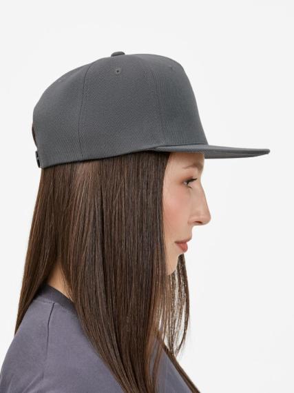 Бейсболка Epicore с прямым козырьком, серая