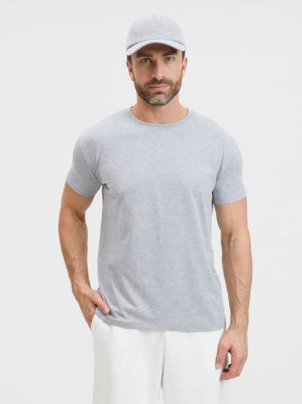 Футболка унисекс T-Bolka 160, серый меланж, размер XS