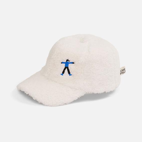 Бейсболка Oblako, молочно-белая