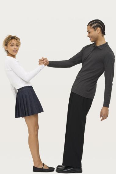 Рубашка поло мужская с длинным рукавом Perfect LSL Men красная, размер S