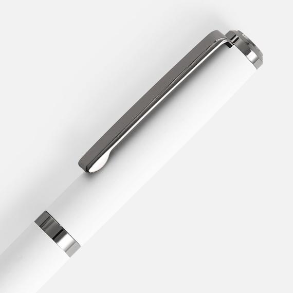Ручка шариковая Inkish Gunmetal, белая
