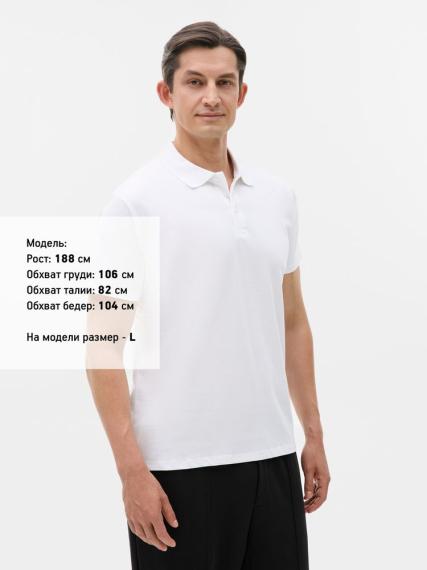 Рубашка поло мужская Prescott men 170 белая, размер L